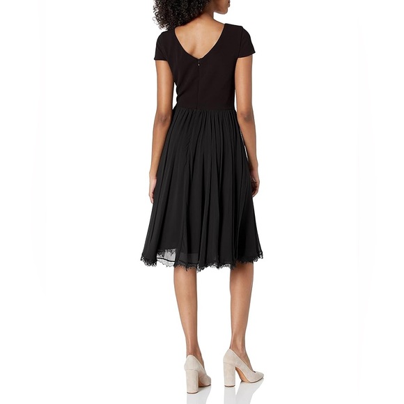 Dress the Population Black Fit & Flare Midi Dress NWT Size Small - Picture 3 of 13